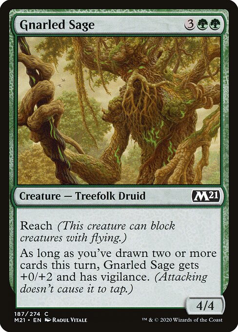 Gnarled Sage (187) (Foil) - Core Set 2021 - Game On