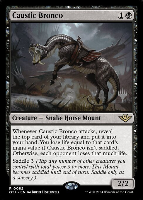 Caustic Bronco (82p) (Foil) - Outlaws of Thunder Junction Promos - Game On