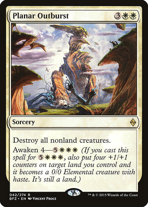 Planar Outburst (42) (Foil) - Battle for Zendikar - Game On