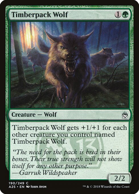 Timberpack Wolf (190) (Foil) - Masters 25 - Game On
