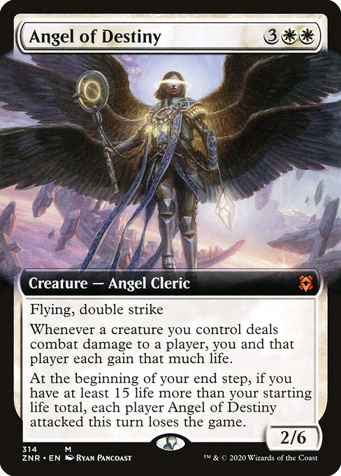 Angel of Destiny (314) - EXTENDED ART (Foil) - Zendikar Rising - Game On
