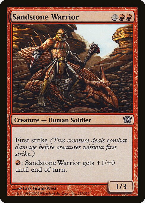 Sandstone Warrior (215★) - Ninth Edition - Game On