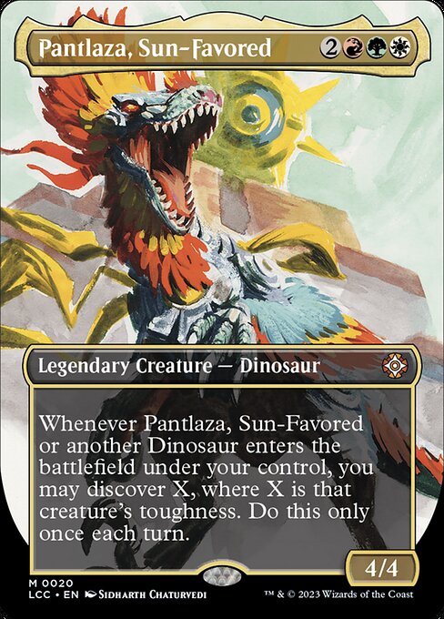 Pantlaza, Sun-Favored (20) - BORDERLESS (Foil) - The Lost Caverns of Ixalan Commander - Game On