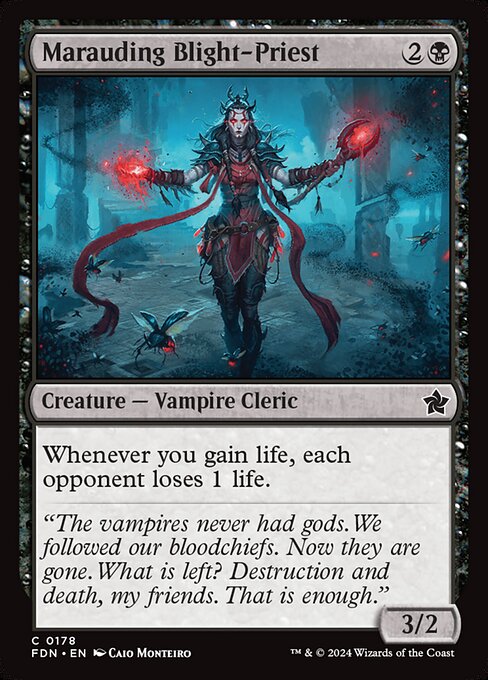 Marauding Blight-Priest (178) (Foil) - Foundations - Game On