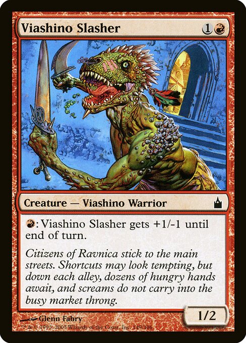 Viashino Slasher (149) (Foil) - Ravnica: City of Guilds - Game On