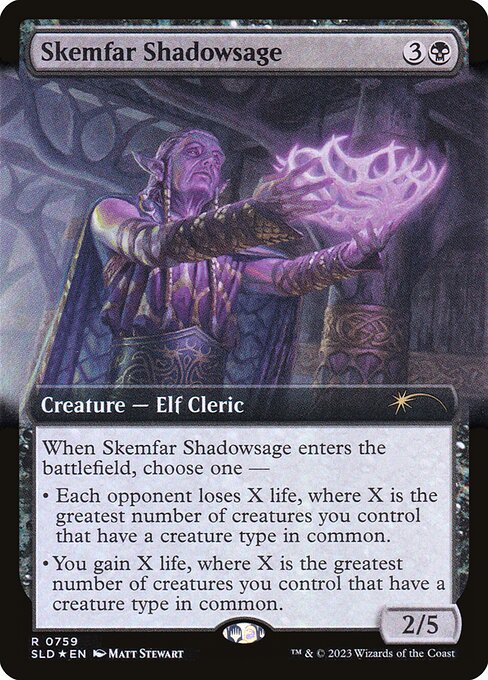 Skemfar Shadowsage (759) - EXTENDED ART (Foil) - Secret Lair Drop - Game On