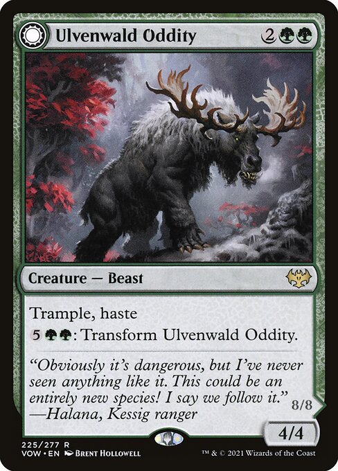 Ulvenwald Oddity // Ulvenwald Behemoth (225) (Foil) - Innistrad: Crimson Vow - Game On