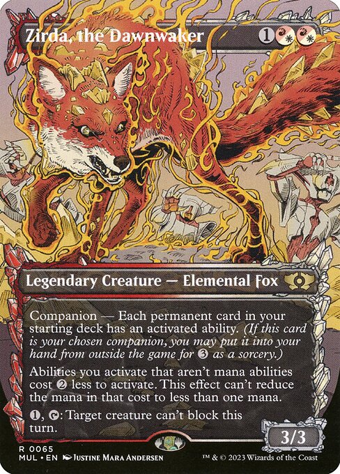 Zirda, the Dawnwaker (65) - BORDERLESS - FULL ART (Foil) - Multiverse Legends - Game On