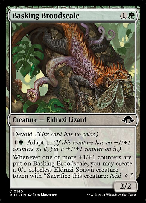 Basking Broodscale (145) (Foil) - Modern Horizons 3 - Game On