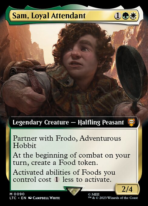 Sam, Loyal Attendant (90) - EXTENDED ART (Foil) - Tales of Middle-earth Commander - Game On