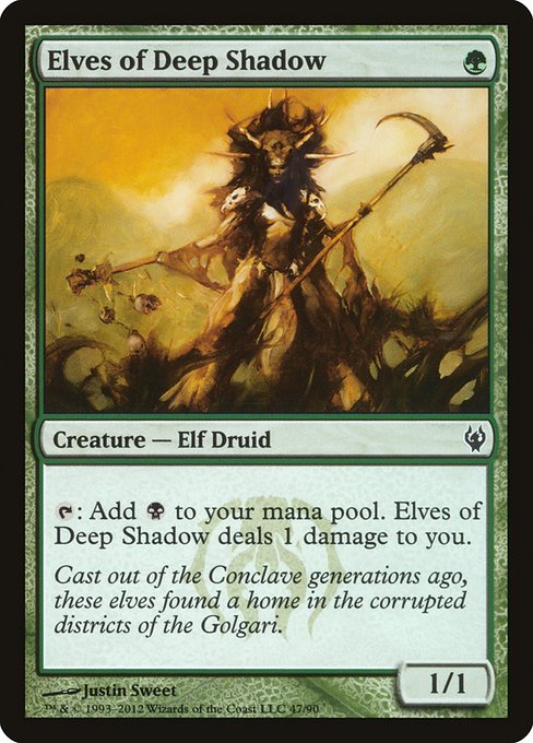 Elves of Deep Shadow (47) - Duel Decks: Izzet vs. Golgari - Game On