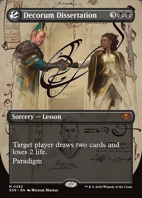 Decorum Dissertation (292) - BORDERLESS - FULL ART - Secrets of Strixhaven - Game On