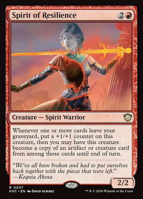 Spirit of Resilience (37) - Secrets of Strixhaven Commander - Game On