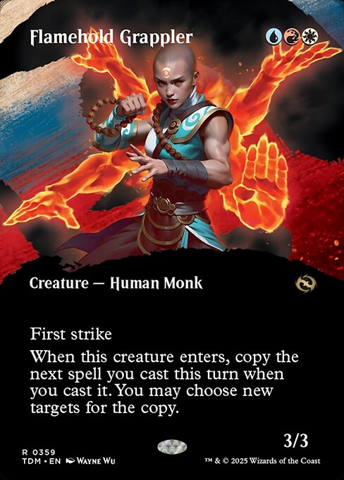 Flamehold Grappler (359) - BORDERLESS (Foil) - Tarkir: Dragonstorm - Game On
