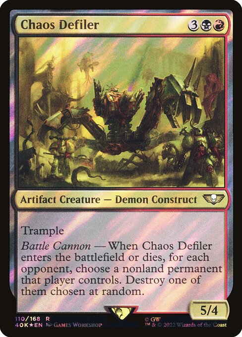 Chaos Defiler (110★) (Foil) - Warhammer 40,000 Commander - Game On