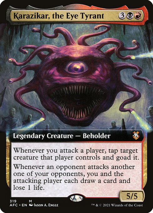 Karazikar, the Eye Tyrant (319) - EXTENDED ART - Forgotten Realms Commander - Game On
