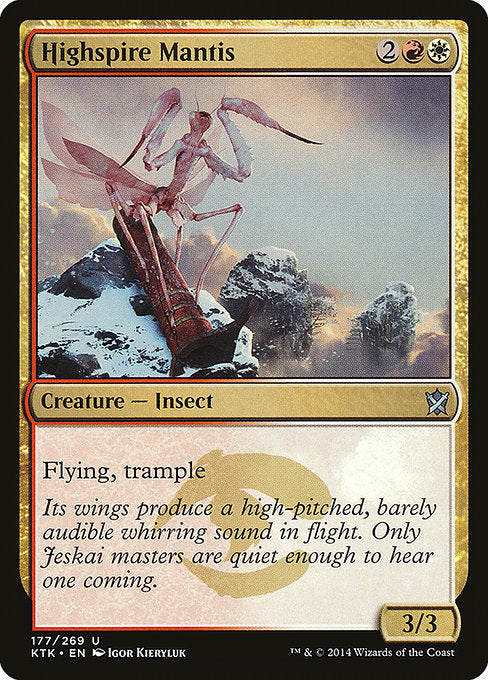 Highspire Mantis (177) (Foil) - Khans of Tarkir - Game On