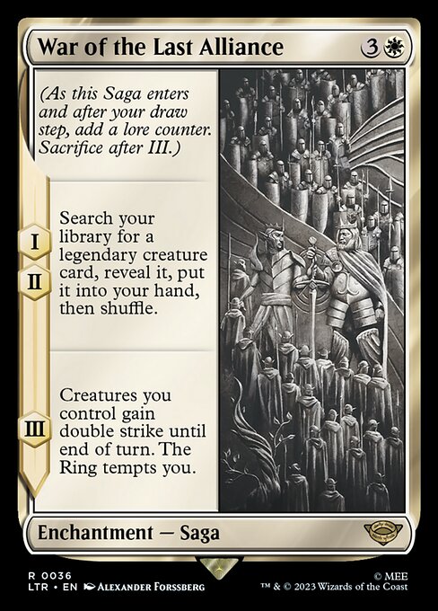 War of the Last Alliance (36) (Foil) - The Lord of the Rings: Tales of Middle-earth - Game On