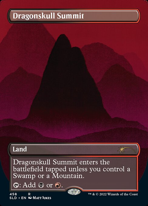 Dragonskull Summit (458) - BORDERLESS - FULL ART (Foil) - Secret Lair Drop - Game On