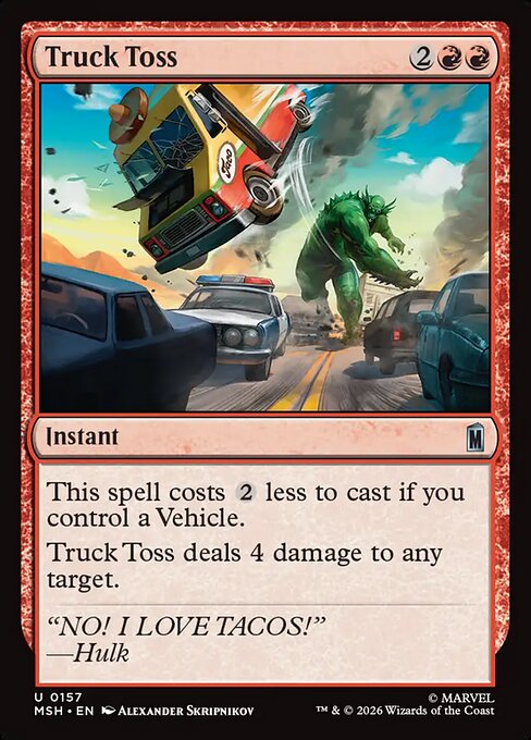 Truck Toss (157) (Foil) - Marvel Super Heroes - Game On