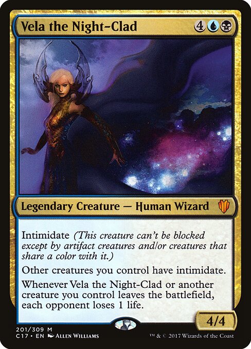 Vela the Night-Clad (201) - Commander 2017 - Game On