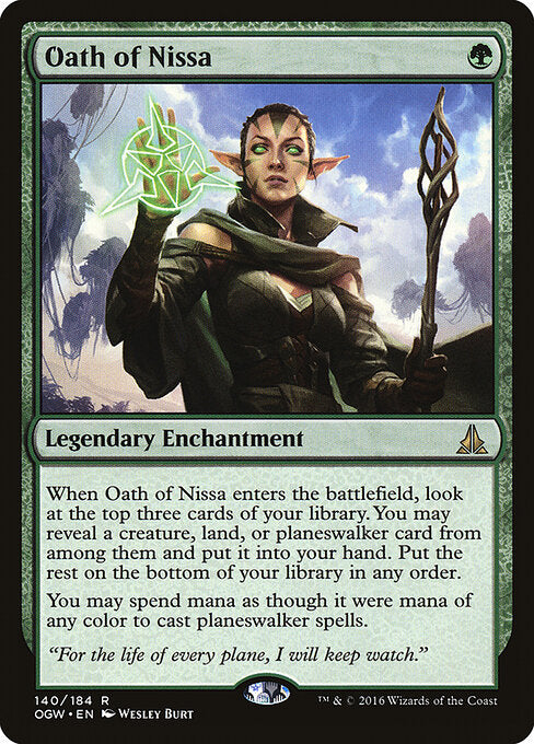 Oath of Nissa (140) (Foil) - Oath of the Gatewatch - Game On