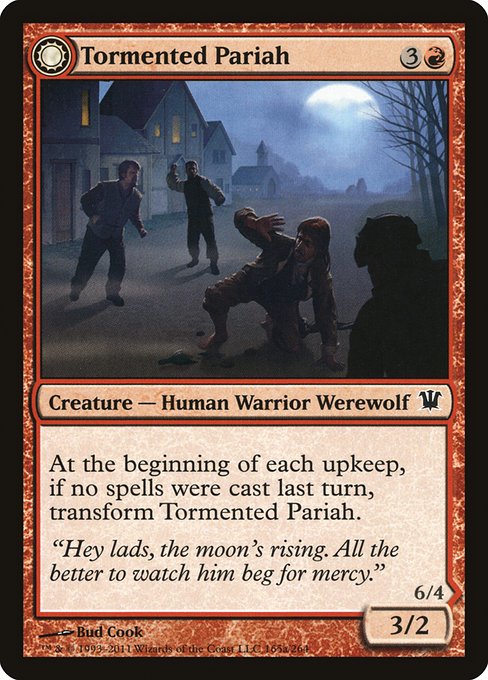 Tormented Pariah // Rampaging Werewolf (165) (Foil) - Innistrad - Game On