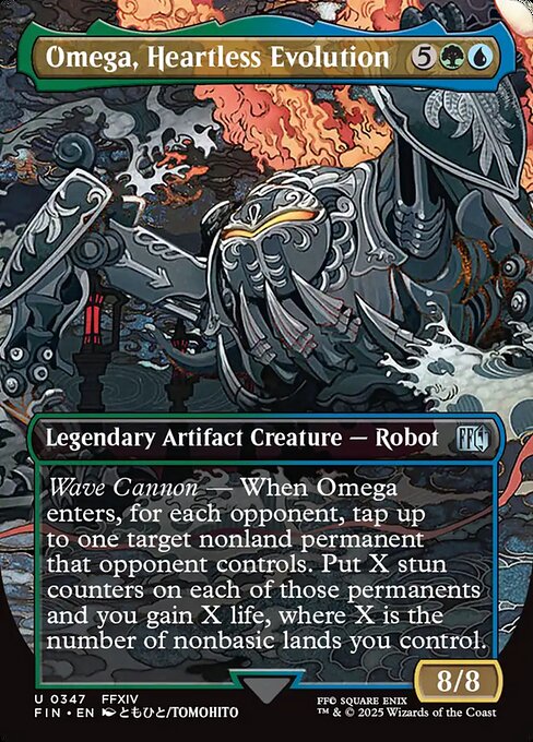 Omega, Heartless Evolution (347) - BORDERLESS - FULL ART (Foil) - Final Fantasy - Game On