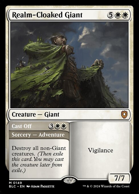 Realm-Cloaked Giant // Cast Off (149) - Bloomburrow Commander - Game On