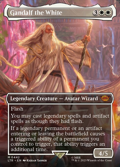 Gandalf the White (442) - BORDERLESS - FULL ART (Foil) - The Lord of the Rings: Tales of Middle-earth - Game On