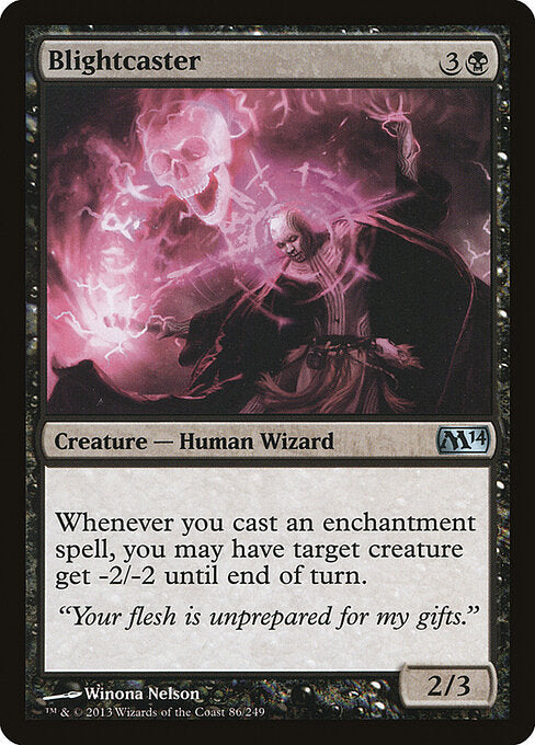 Blightcaster (86) (Foil) - Magic 2014 - Game On