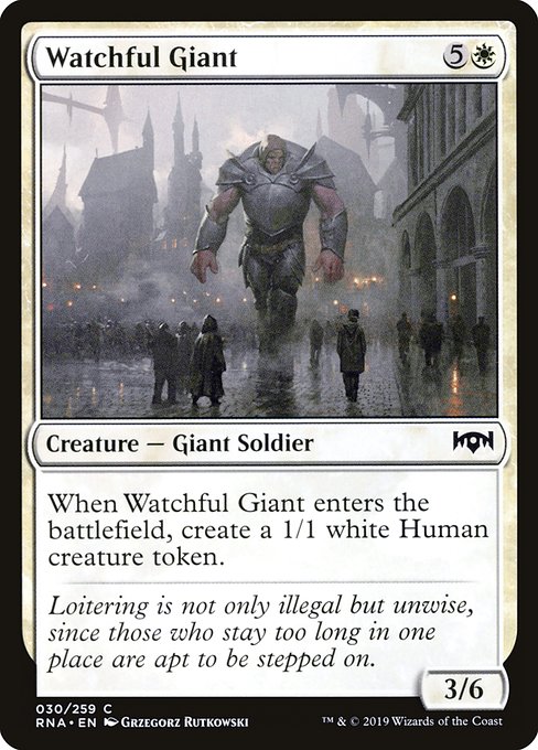 Watchful Giant (30) (Foil) - Ravnica Allegiance - Game On