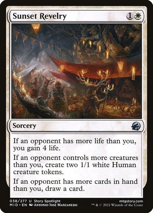 Sunset Revelry (38) (Foil) - Innistrad: Midnight Hunt - Game On