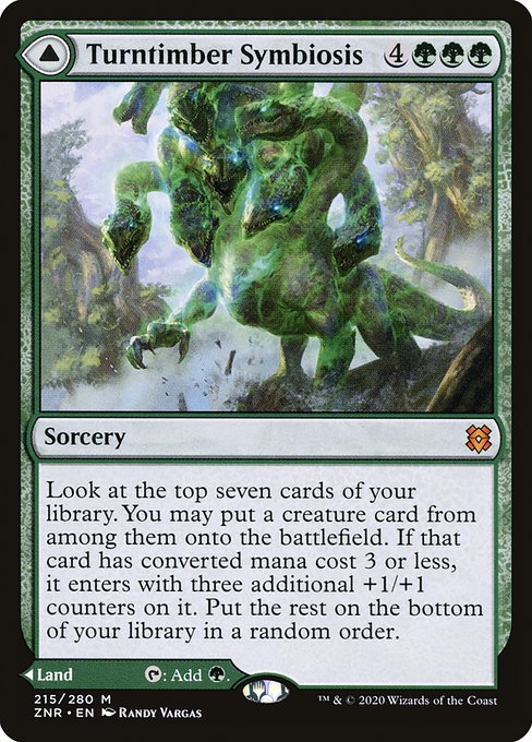 Turntimber Symbiosis // Turntimber, Serpentine Wood (215) (Foil) - Zendikar Rising - Game On