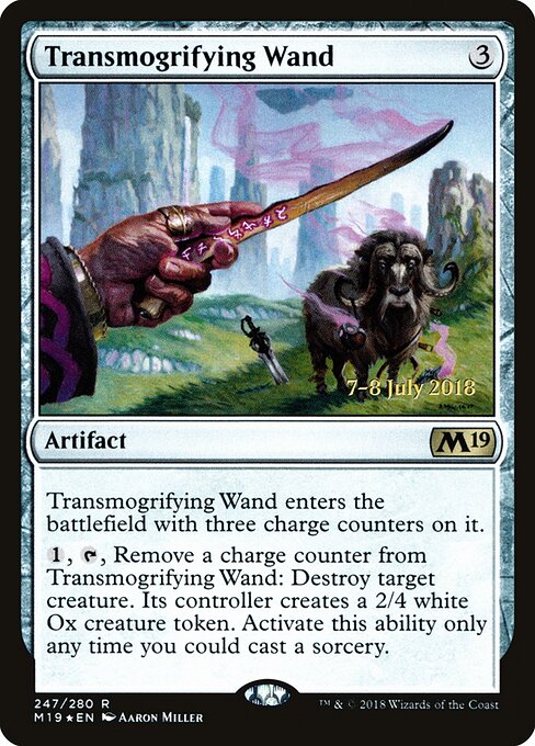 Transmogrifying Wand (247s) (Foil) - Core Set 2019 Promos - Game On