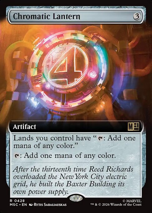 Chromatic Lantern (428) - EXTENDED ART - Marvel Super Heroes Commander - Game On