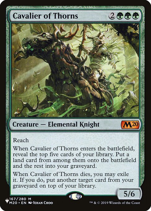 Cavalier of Thorns (M20-167) - The List - Game On