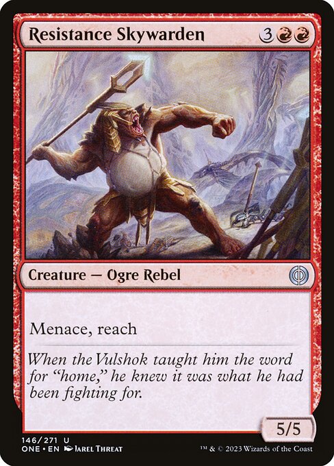 Resistance Skywarden (146) (Foil) - Phyrexia: All Will Be One - Game On