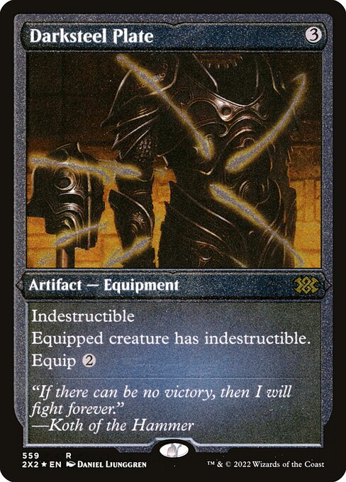 Darksteel Plate (559) (Etched) - Double Masters 2022 - Game On