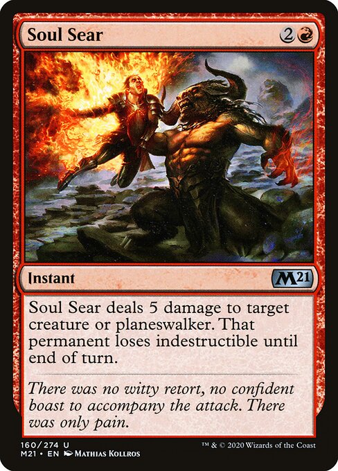 Soul Sear (160) (Foil) - Core Set 2021 - Game On