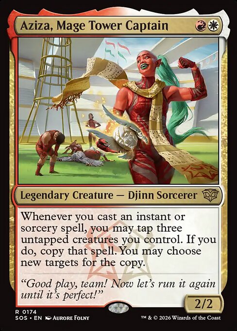 Aziza, Mage Tower Captain (174) (Foil) - Secrets of Strixhaven - Game On