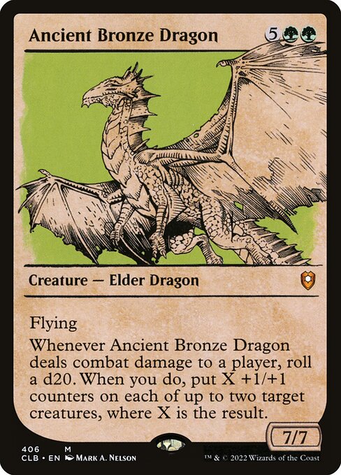 Ancient Bronze Dragon (406) - SHOWCASE - Commander Legends: Battle for Baldur's Gate - Game On