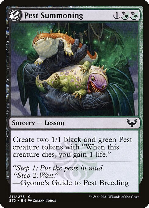 Pest Summoning (211) (Foil) - Strixhaven: School of Mages - Game On