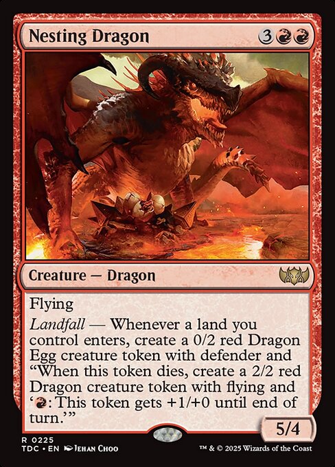 Nesting Dragon (225) - Tarkir: Dragonstorm Commander - Game On