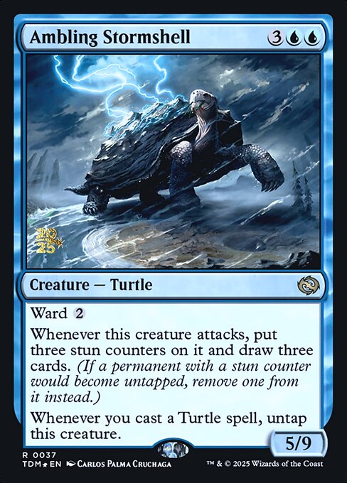 Ambling Stormshell (37s) (Foil) - Tarkir: Dragonstorm Promos - Game On