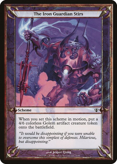 The Iron Guardian Stirs (22★) - OVERSIZE - Archenemy Schemes - Game On