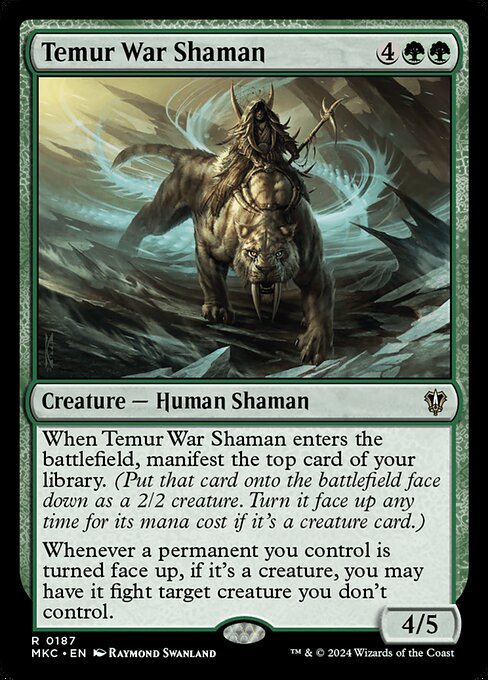Temur War Shaman (187) - Murders at Karlov Manor Commander - Game On