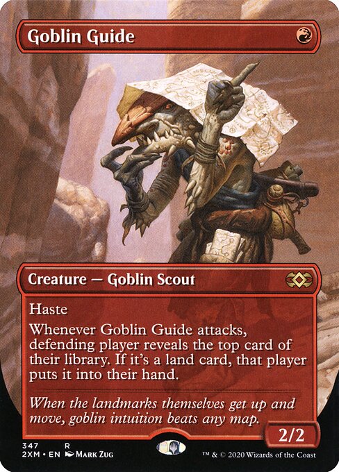 Goblin Guide (347) - BORDERLESS - FULL ART (Foil) - Double Masters - Game On