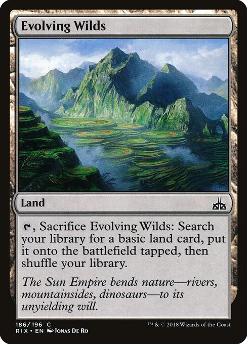 Evolving Wilds (186) - Rivals of Ixalan - Game On