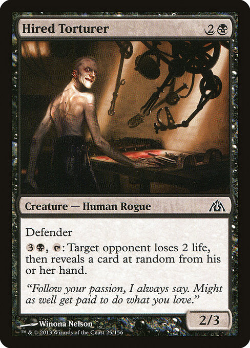Hired Torturer (25) (Foil) - Dragon's Maze - Game On